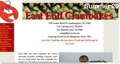 Desktop Screenshot of eastendclambakes.com